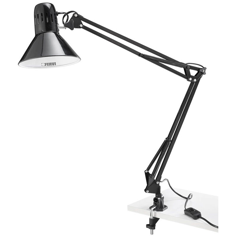 foto del prodotto 0343 lampada snodata con morsetto 35 mm fervi