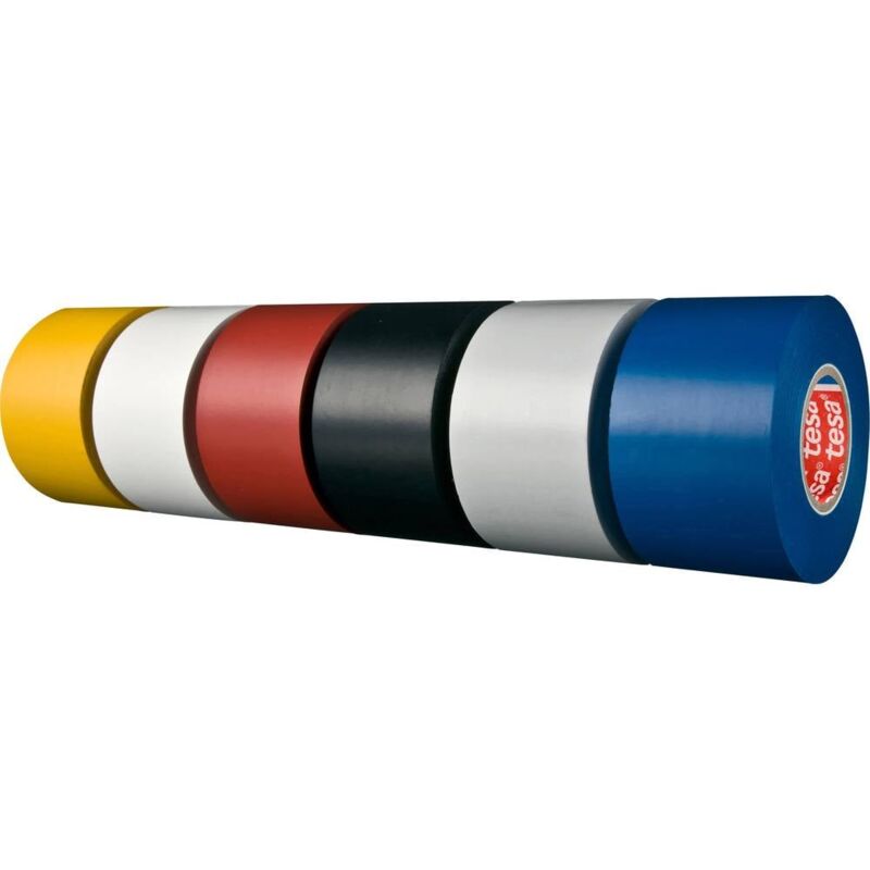 foto del prodotto 04163 00001 07 nastro isolante flex 4163 bianco l x l 33 m x 19 mm 1 pz. tesa