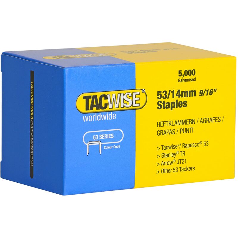 foto del prodotto 0452 punti galvanizzati, tipo 53 14 mm, confezione da 5000 tacwise
