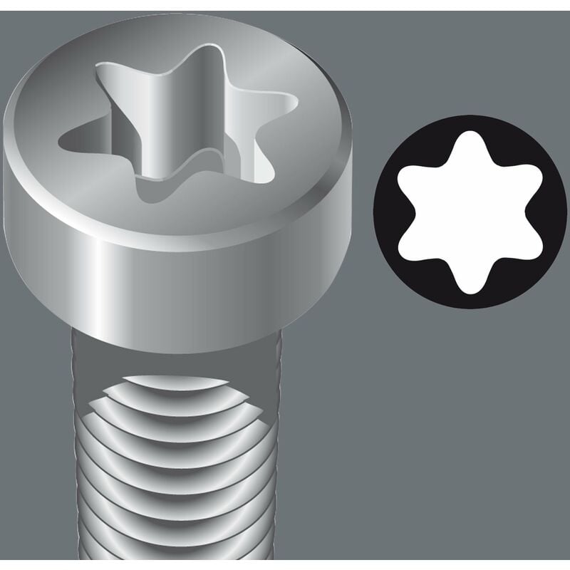 foto del prodotto 05002976001 lama combinata a profilo torx della serie vario 87, tx 30 x tx 40 x 175 mm wera