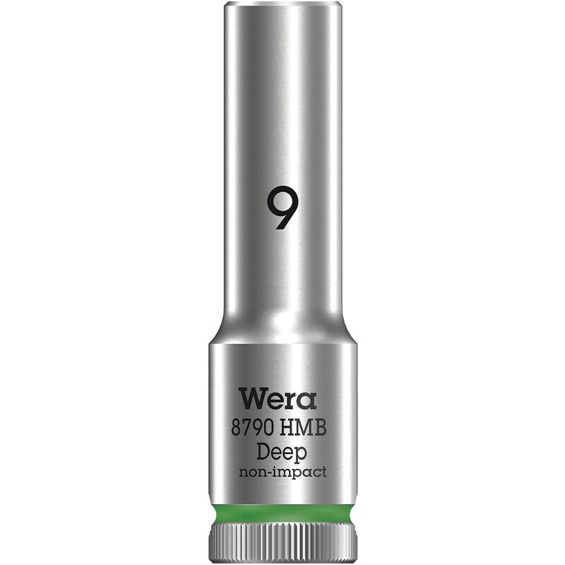 foto del prodotto 05004531001 8790 hmb deep chiave a bussola, argento, 9 mm wera