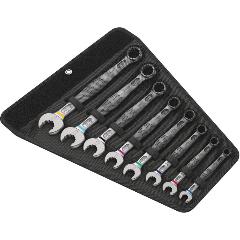 foto del prodotto 05020241001 6003 joker 8 imperial set 1, assortimento di chiave a forchetta e chiave poligonale, in pollici, 8 teilig wera