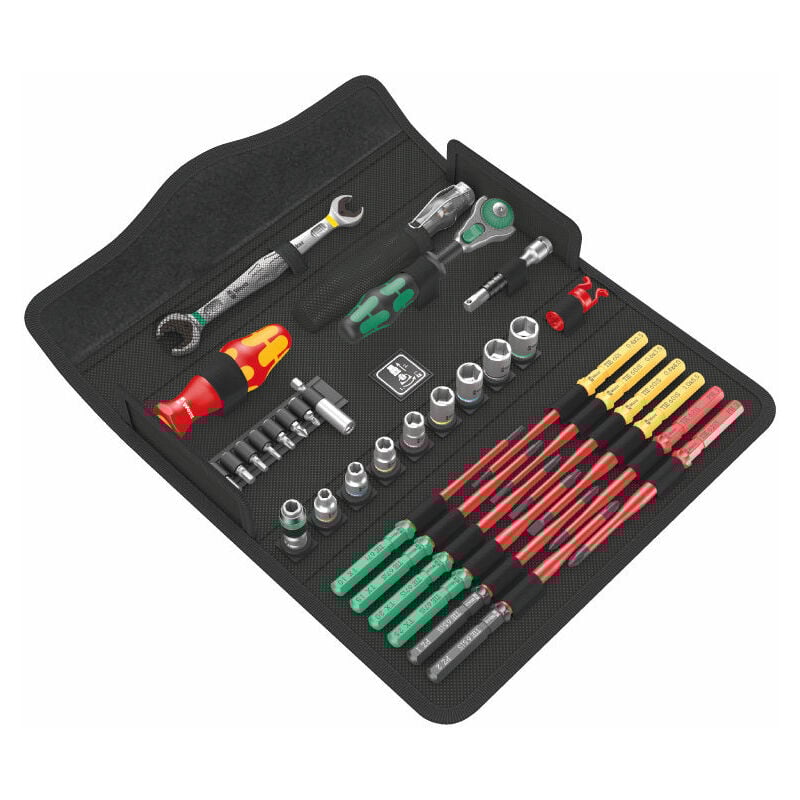 foto del prodotto 05135926001 kraftform kompakt w 1 manutenzione, assortimento utensili isolati, 35 pezzi wera