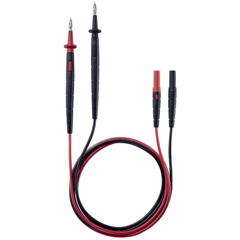 foto del prodotto 0590 0012 kit puntali di sicurezza spina 4 mm sonda, spina a banana 4 mm 1.25 m nero, rosso 1 pz. testo