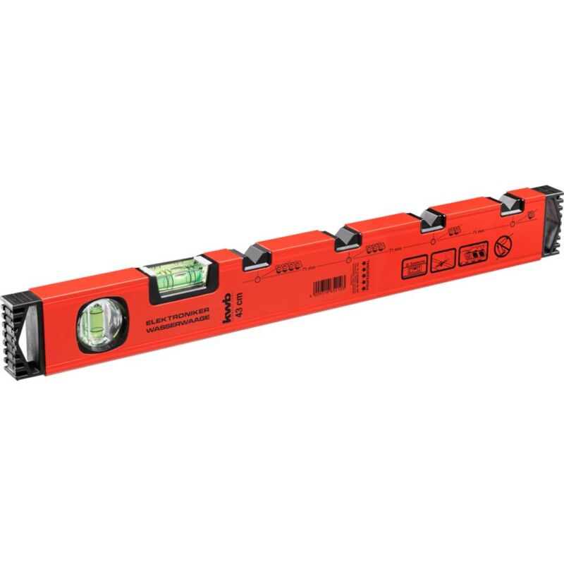 foto del prodotto 065210 livella a bolla per elettricisti 480 mm kwb