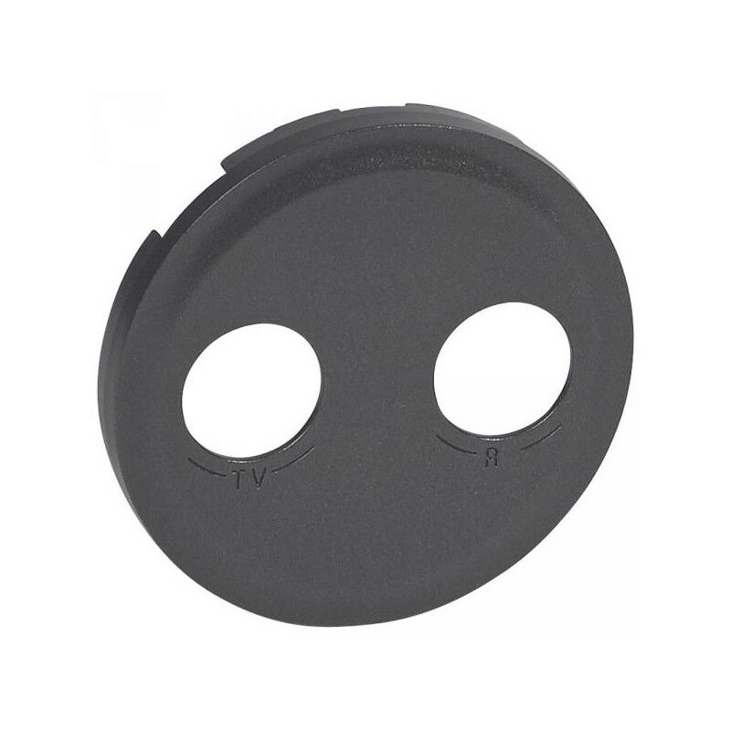 foto del prodotto 067983 - coprimozzo c liane - presa tv-r - grafite - legrand