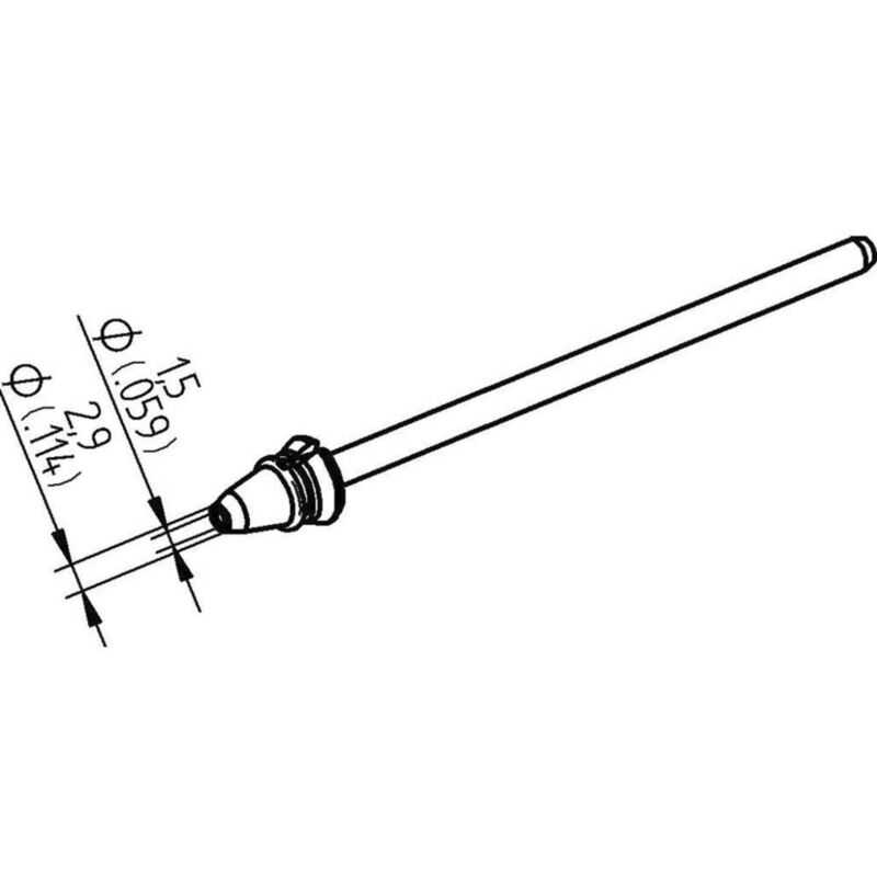 foto del prodotto 0742ed1529h sb punta dissaldante conica lunghezza punte 79.25 mm contenuto 1 pz. ersa