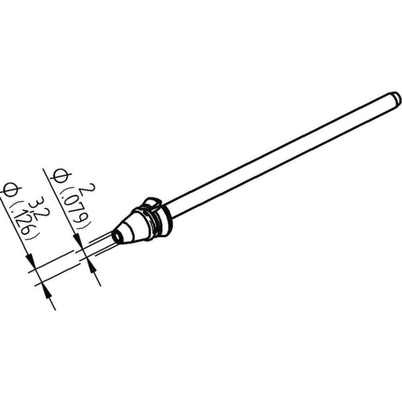 foto del prodotto 0742ed2032h sb punta dissaldante conica lunghezza punte 79.25 mm contenuto 1 pz. ersa