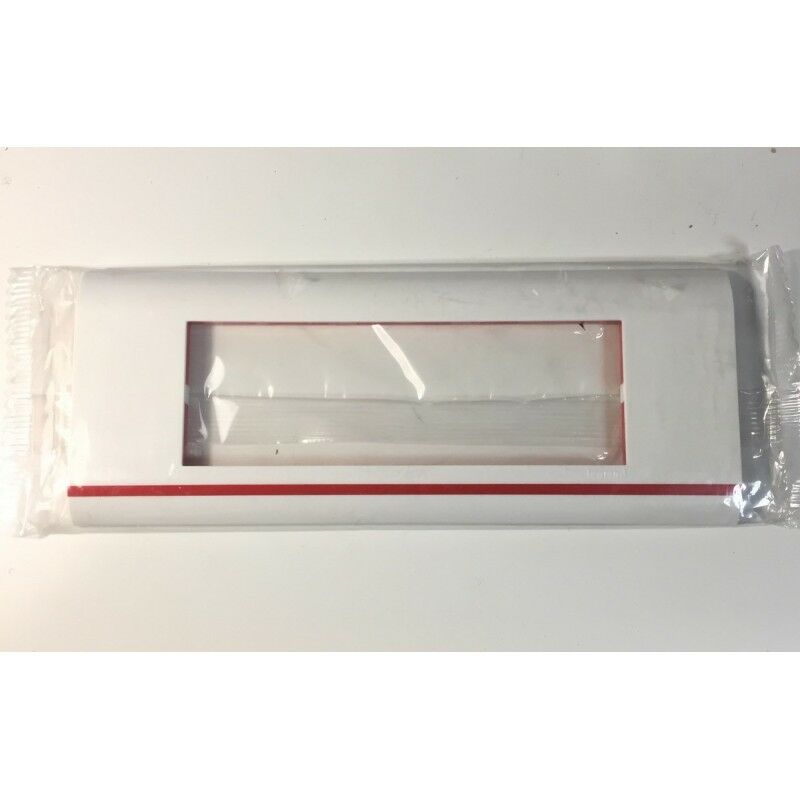 foto del prodotto 075164 - plaque mosaic - 6 modules horizontal - blanc rouge - legrand