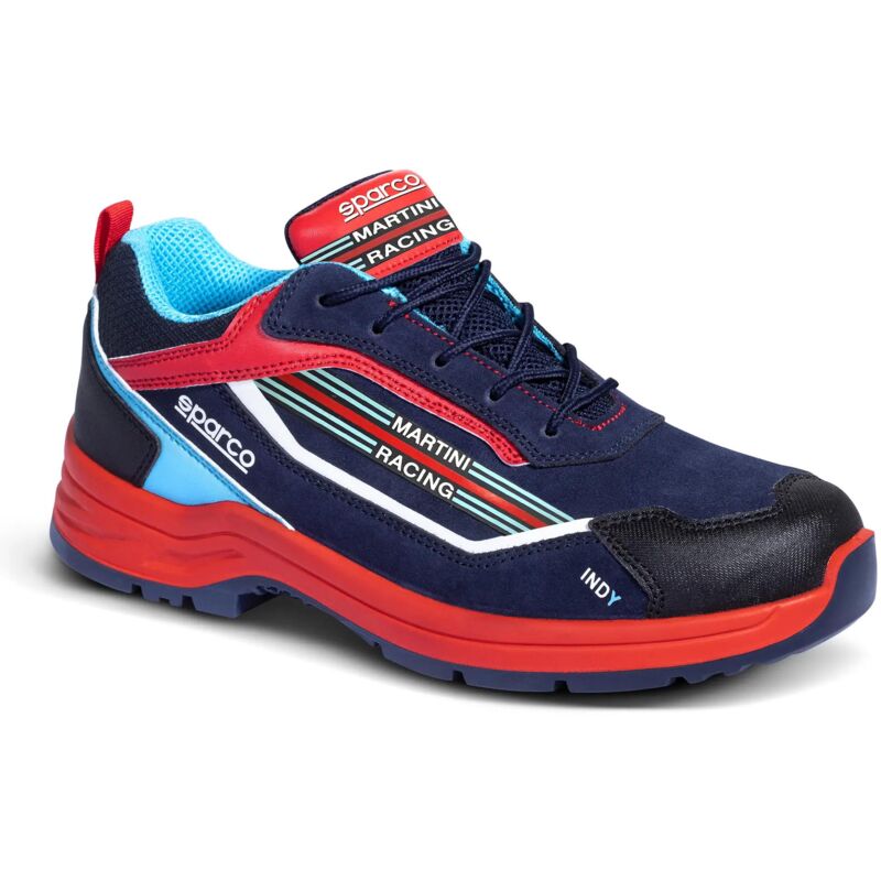 foto del prodotto 07537mr scarpa antinfortunistica indy sanremo esd s3s sr blu rosso 41 sparco