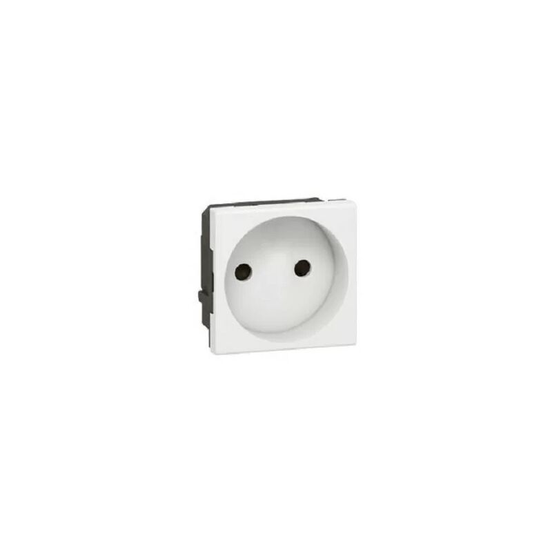 foto del prodotto 077110 presa prog mosaic 2p destra 2 mod bianco legrand