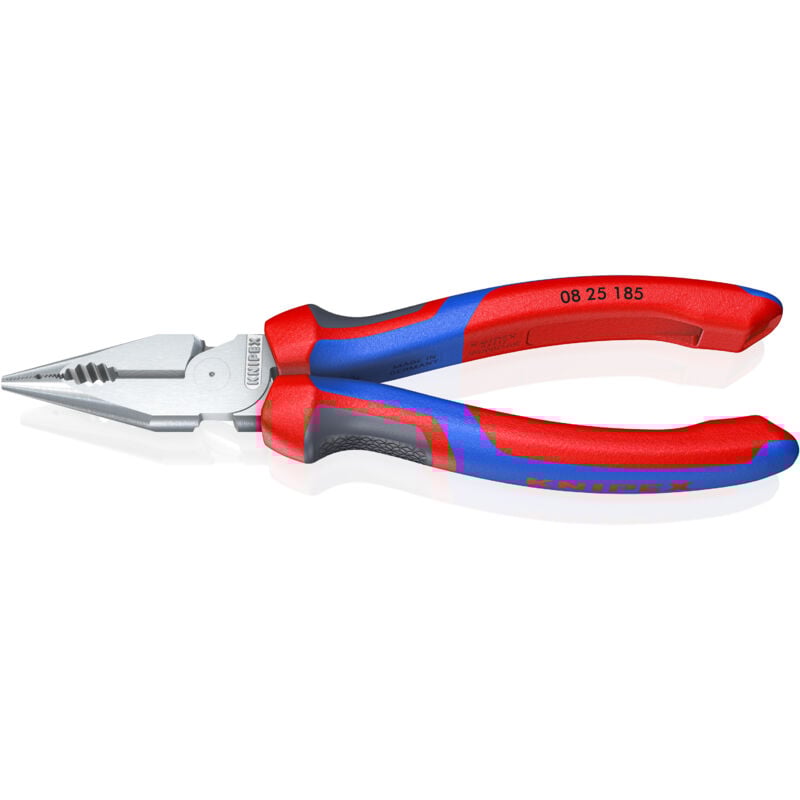 foto del prodotto 08 25 185 pinza universale con testa a punta rivestiti in materiale bicomponente cromata 185 mm