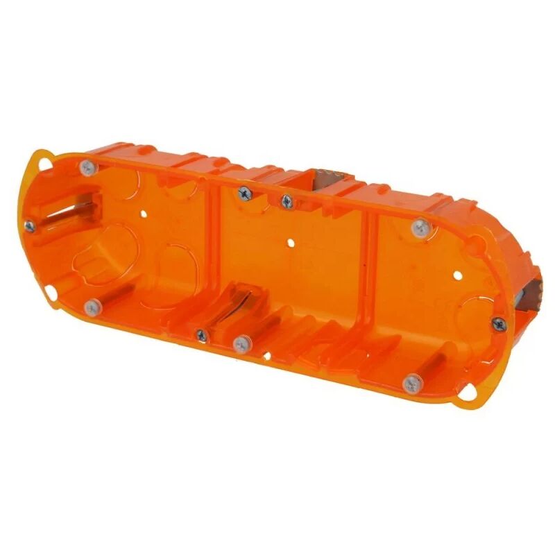 foto del prodotto 080103 scatola multimateriale batibox 3 stazioni 6 8 moduli verde orizzontale profondit 40 legrand