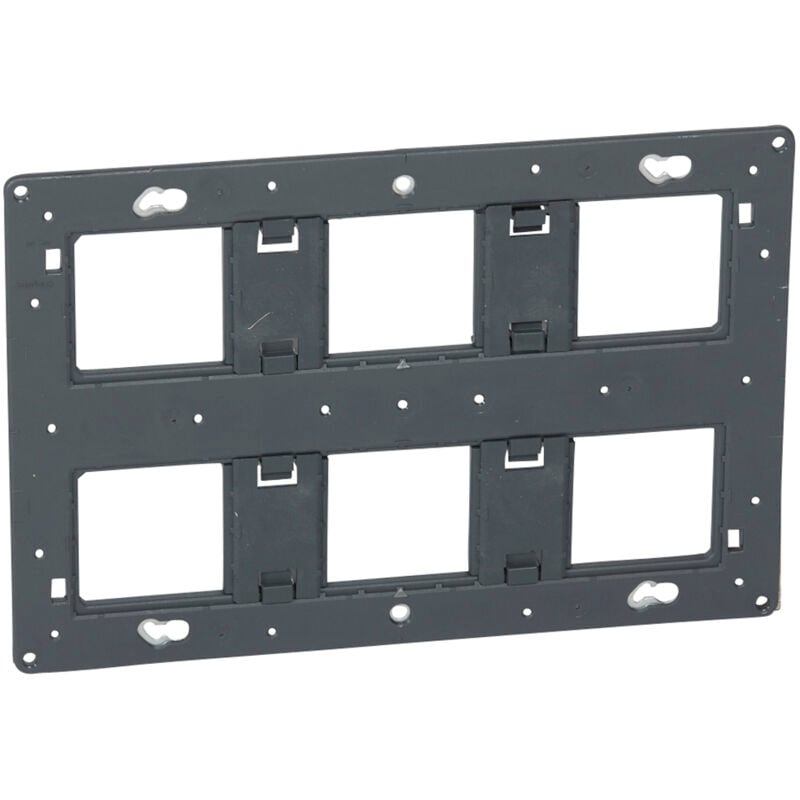 foto del prodotto 080266 - support grand format batibox - prog mosaic - 2 x 3 postes - 2 x 6 8 mod - legrand