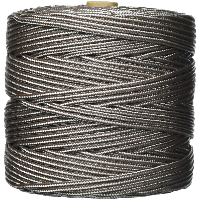 foto del prodotto 08101101 bobina de cord n trenzado con polipropileno, blanco y marr n, 5 mm x 200 m cofan