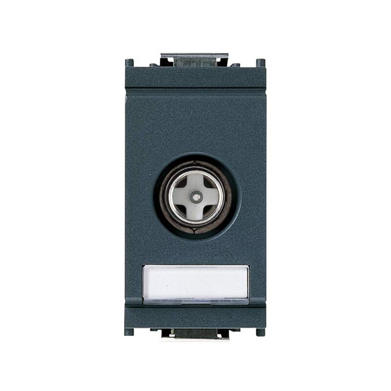 foto del prodotto 0r16306.01 idea presa coassiale tv-rd-sat, diretta, con connettore maschio. permette il passaggio di corrente continua e segnali di controllo (24 v