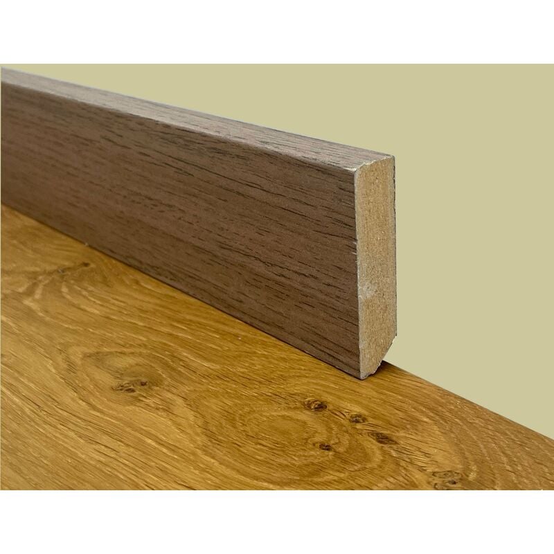 foto del prodotto 1,29ml mega stock al metro battiscopa taglio quadro in fibra di legno 60x15 gianduia