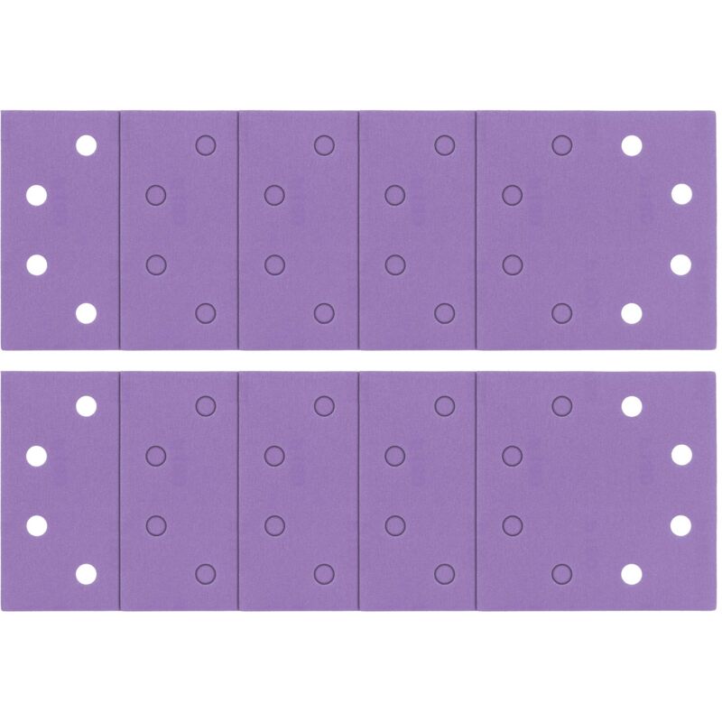 foto del prodotto 1 4 foglio abrasivo 114 x 110 mm in ossido di alluminio, 180 grana, ab qtr 180a, confezione da 10 trend