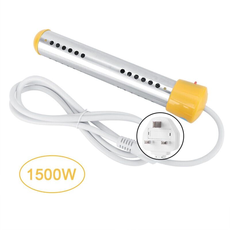foto del prodotto 1,5 m 1500 w scaldabagno elettrico antiscottatura scaldabagno elettrico a immersione caldaia bacinella da viaggio 220 v regno unito