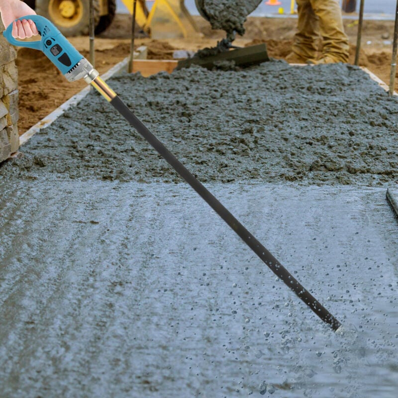 foto del prodotto 1,5 m elettrico miscelatore per calcestruzzo 1,3 kw vibratore elettrico per cemento, bottiglia vibrante