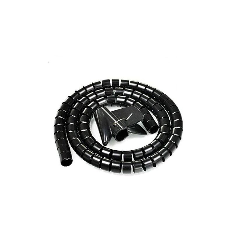 foto del prodotto 1,5 metri, flessibile, tubo a spirale tagliabile, organizzatore di cavi, tubo flessibile, guaina per cavi, avvolgicavo, organizzatore di cavi per pc,