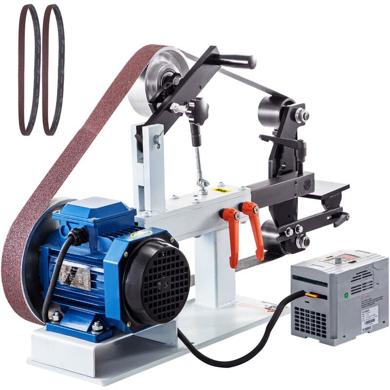 foto del prodotto 1.5kw levigatrice a disco da banco levigatrice a nastro regolabile ph 427 x 12 inch, levigatrice a nastro centrale e levigatrice a disco 0 2800 rpm