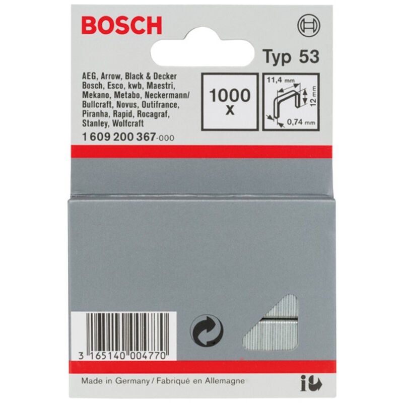 foto del prodotto 1 609 200 367 punto metallico 1000 punti metallici bosch