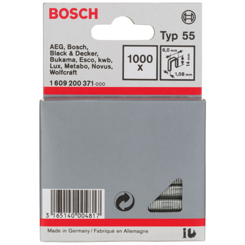 foto del prodotto 1 609 200 371 punto metallico 1000 punti metallici - bosch