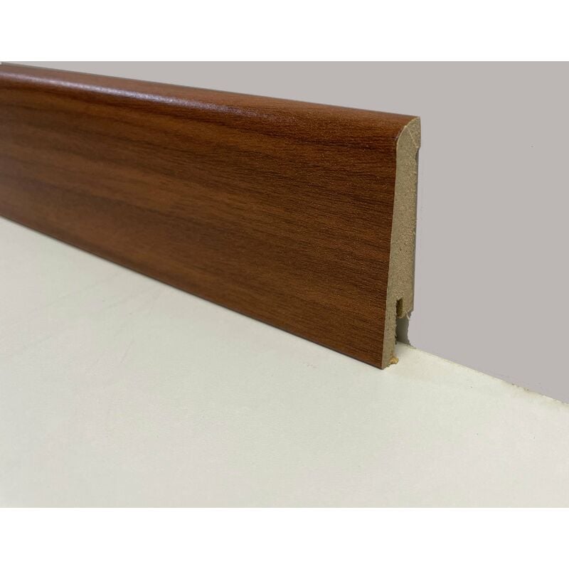 foto del prodotto 1,69 battiscopa zoccolino in fibra di legno 60x15 vari decori, parquet, laminati, spc, lvt doussie mogano
