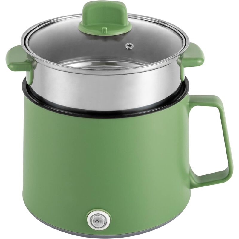 foto del prodotto 1.7 l elettrico hot pot pot, multi funzione elettrica pentola di cottura con vapore funzione di mantenimento in caldo antiaderente hot pot fornello