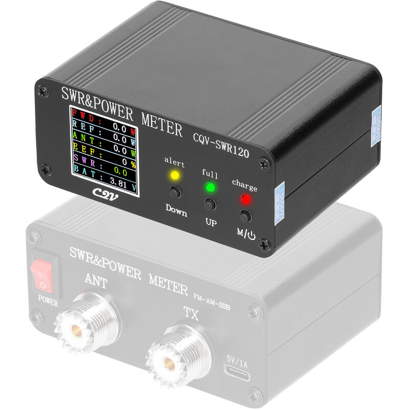 foto del prodotto 1 8 mhz 54mhz meteter per onde in piedi 240 240 display lcd digitale a colori swr onde corte metri 0 5 120 w meter watt power watt