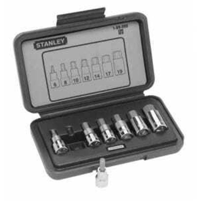 foto del prodotto 1-89-099 set 7 chiavi a bussola per viti con esagono incassato. - stanley