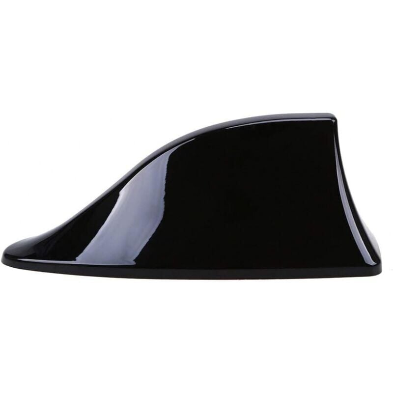 foto del prodotto 1 antenna universale a pinna di squalo per auto. antenna radio fm am impermeabile con base adesiva per auto, suv, camion e furgoni nera 
