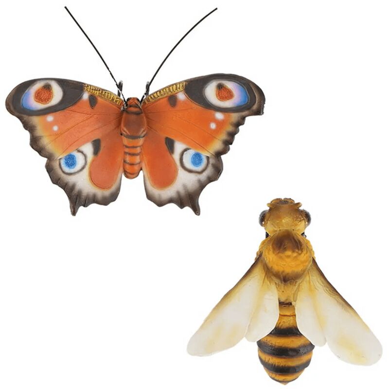foto del prodotto 1 ape o farfalla appendibile a vaso assortita decorazione giardino