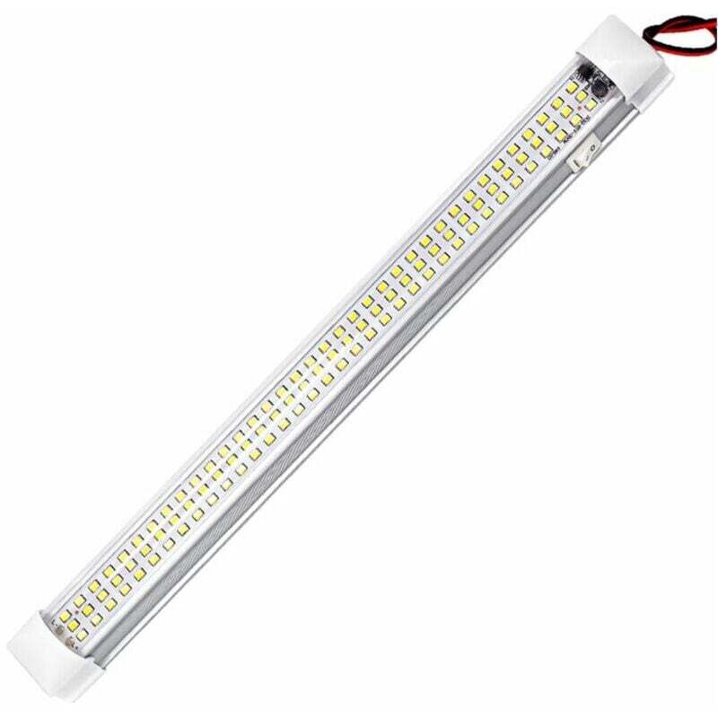 foto del prodotto 1 barra luminosa a led per interni da 12 v, 108 strisce luminose a led, striscia led da 12 volt con interruttore per auto, camion, furgone, barca,