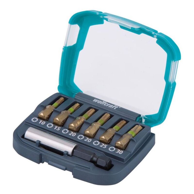 foto del prodotto 1 bit box diamant, torx t 10 30 , 7 pezzi wolfcraft