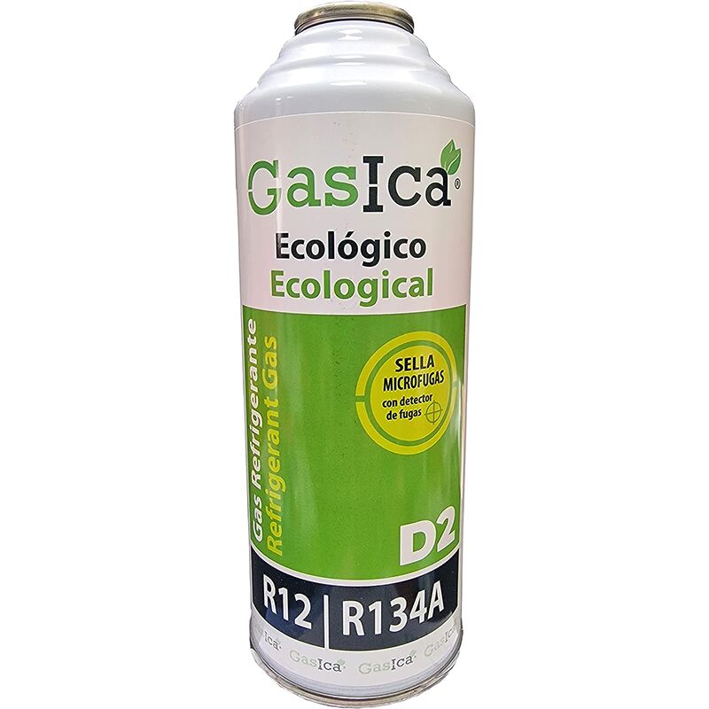 foto del prodotto 1 bottiglia di gas ecologico d2 226g sostituto r12, r134a freeze biologico