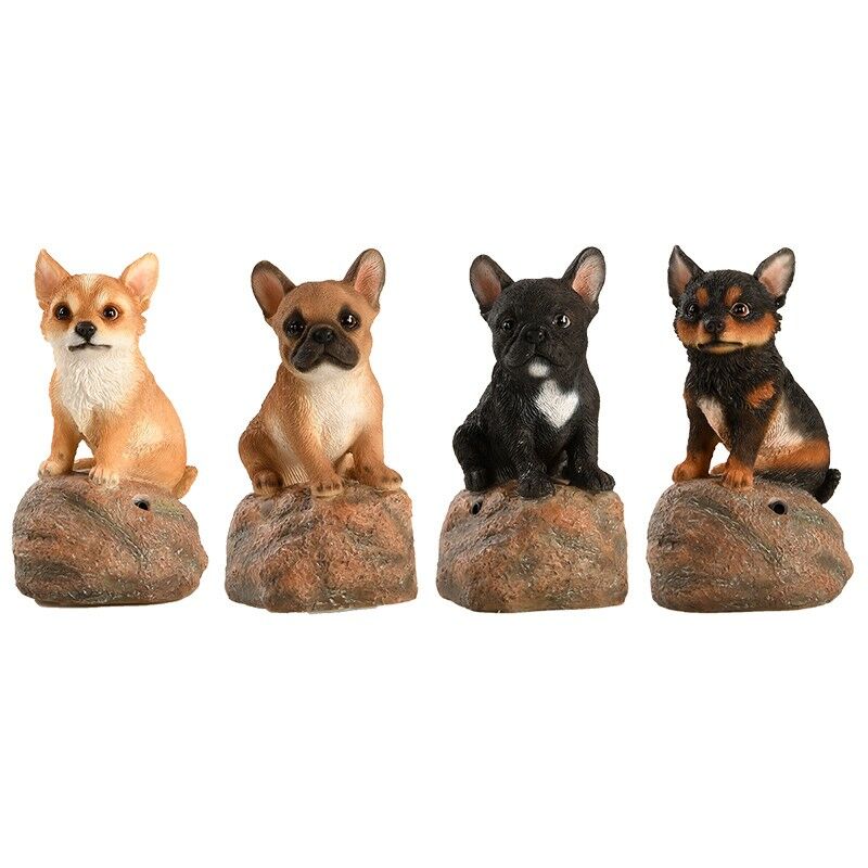 foto del prodotto 1 cucciolo di benvenuto in resina assortito h11cm decorazione giardino