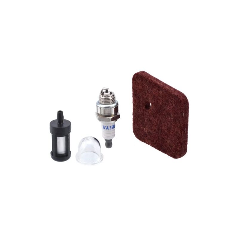 foto del prodotto 1 ensembles de filtre air, filtre carburant, bougie d allumage, carburateur, ampoule d amorce, compatible avec stihl fs38 fs45 fs46 fs55 hs45