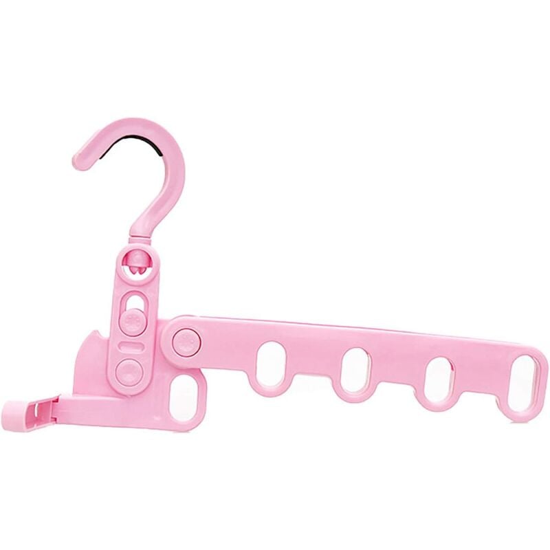 foto del prodotto 1 foldable non slip clothes drying rack with 5 holes for laundry room, bathroom, bedroom pink 