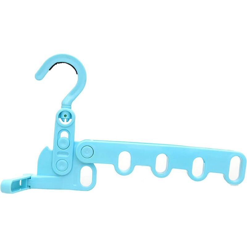 foto del prodotto 1 foldable, rotating, non slip coat rack with 5 holes for laundry room, bathroom, bedroom blue 