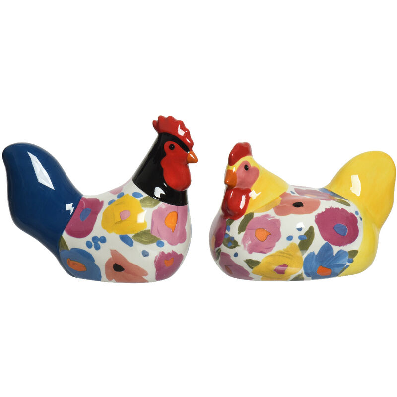 foto del prodotto 1 gallina multicolor 11x16x11cm assortita