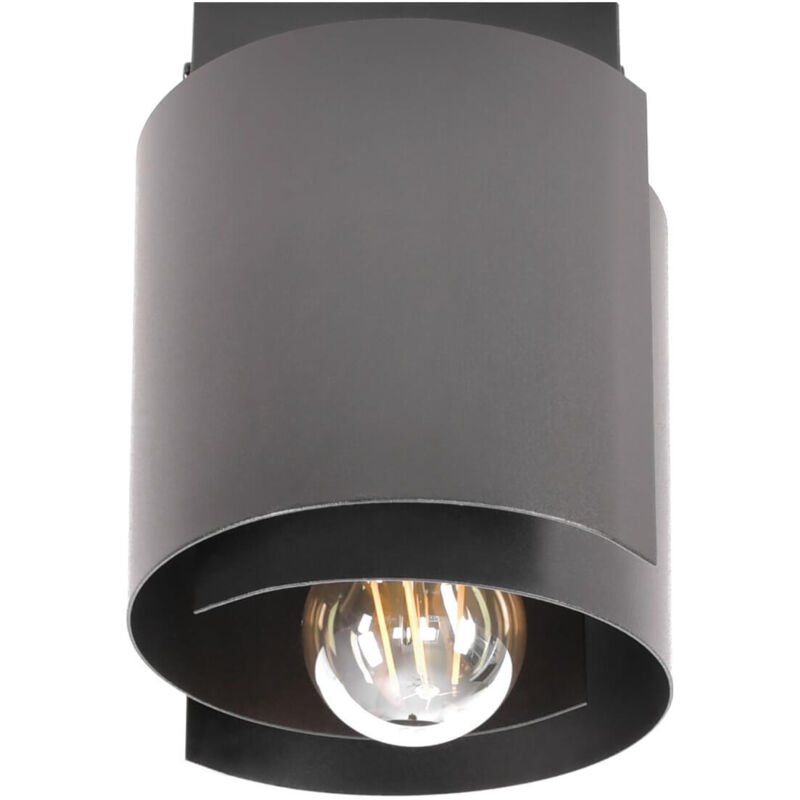 foto del prodotto 1 lampada da soffitto nera hugo