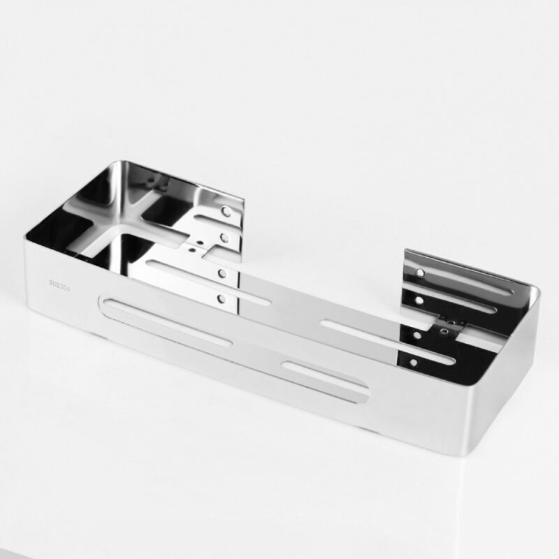 foto del prodotto 1 mensola per doccia, acciaio inox lucido, per shampoo, 4,5 x 31 x 12 cm, supporto sospeso, argento