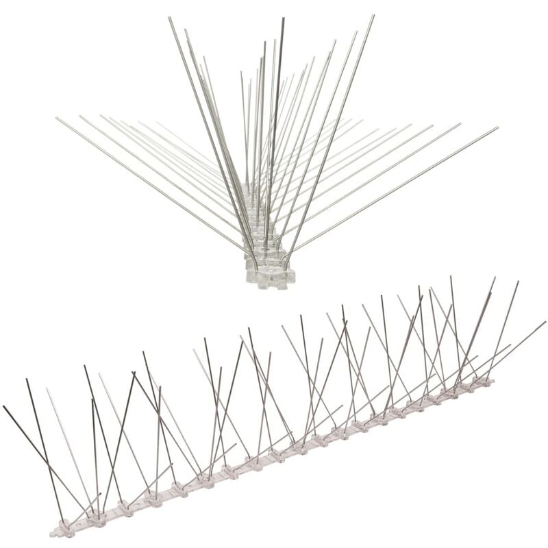 foto del prodotto 1 metro dissuasori di picchi anti-piccione con base di policarbonato -5-striscia di picchi antipiccione la soluzione di qualità per il controllo di