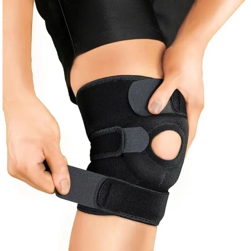 foto del prodotto 1 paio di ginocchiere ortopediche, supporto per ginocchio, sollievo dal dolore articolare, protezione per la rotula, ginocchiera sportiva regolabile,