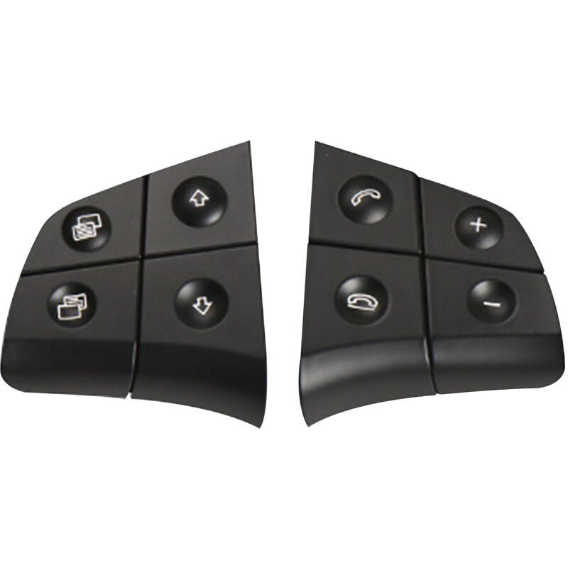 foto del prodotto 1 paio per mercedes benz classe ml w164 interruttore al volante classe b w245 interruttore multifunzione tasto r nero 4 tasti
