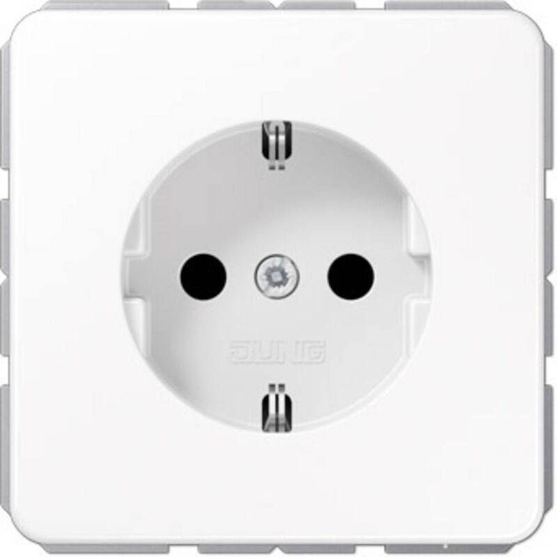 foto del prodotto 1 parte frutto presa schuko bianco alpino cd1520kiww 1 pz. jung