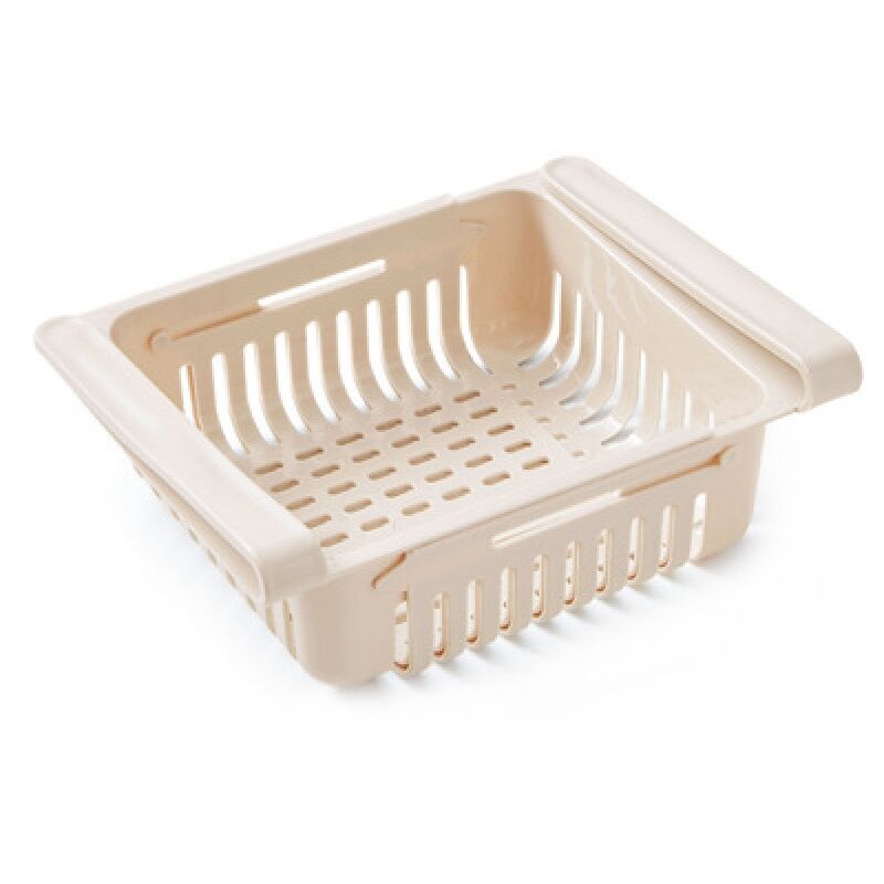 foto del prodotto 1 pezzo, beige organizzatore per cassetti del frigorifero organizzatore per la casa con strato divisorio per frigorifero, supporto per scaffale