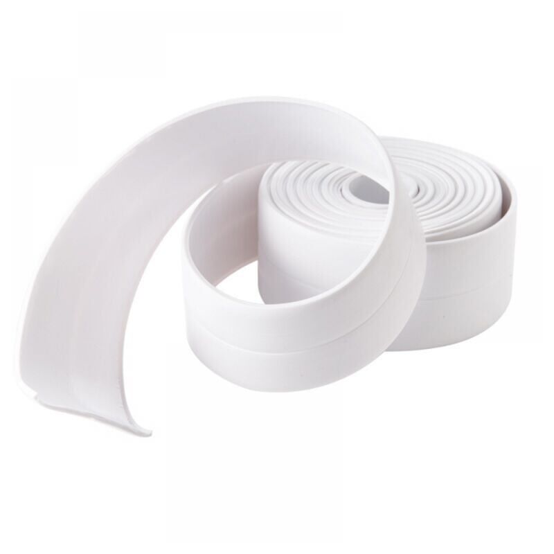 foto del prodotto 1 pezzo di nastro sigillante in pvc bianco da 3,8 cm, nastro adesivo impermeabile e resistente all umidit per cucina e bagno